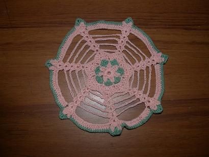 Crochet Peachy Doily