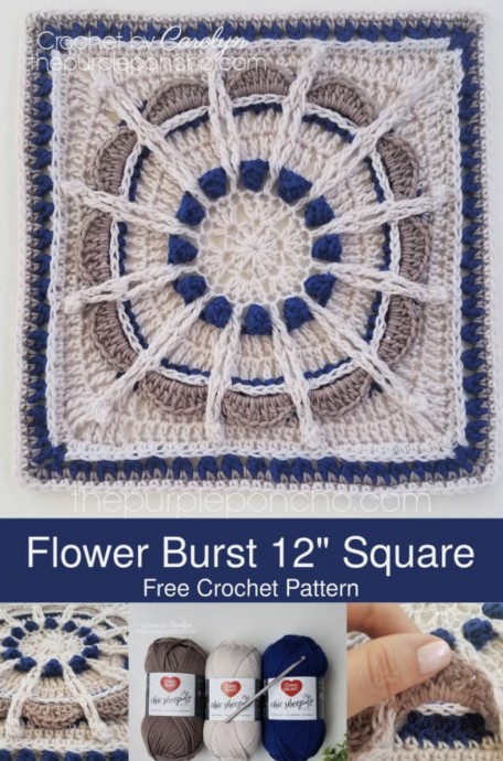 Flower Burst Square