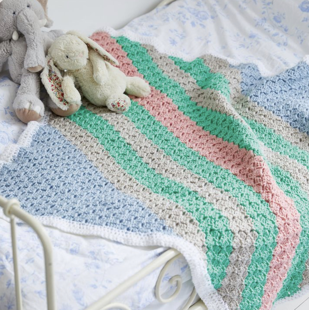 Diagonal Line Blanket FREE CROCHET PATTERN — Craftorator