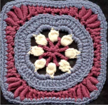 Crochet Apple Blossom Time Square