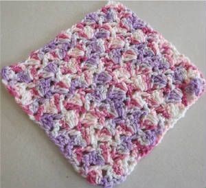 Crochet Snapdragon Stitch Dishcloth