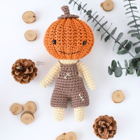 Crochet Pumpkin Man