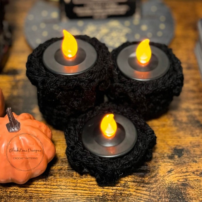 Crochet Flameless Melted Candles