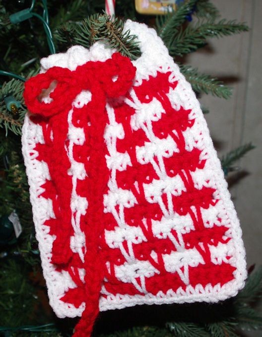 Crochet Spike Stitch Gift Pouch