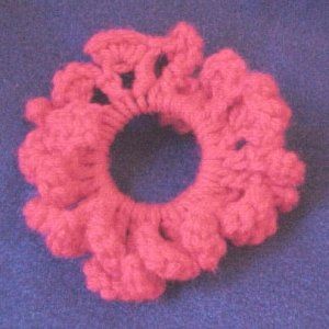 Crochet Citrus Stitch Scrunchie