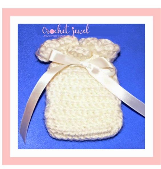 Crochet Wedding Favor Sachet Bag