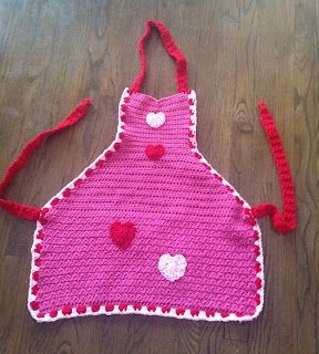 Crochet Valentine's Apron