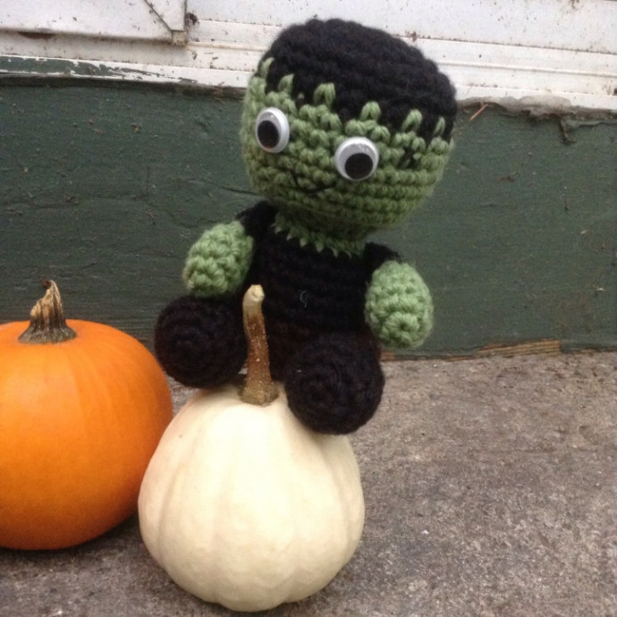 Crochet Little Monster Frankenstein Doll