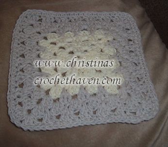 Crochet Fancy Granny Dishcloth/Washcloth