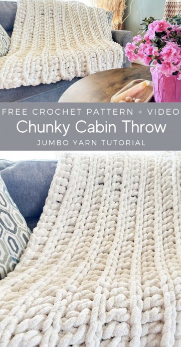 Chunky Crochet Throw (Free Pattern)