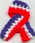 Crochet American Pride Pin