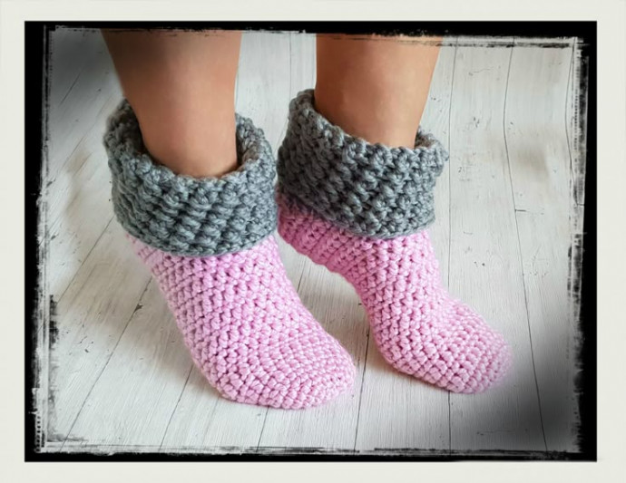 Crochet Warm House Socks