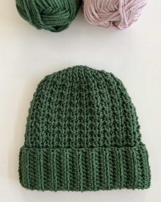 Crochet Even Mixed Loop Hat (Free Pattern)