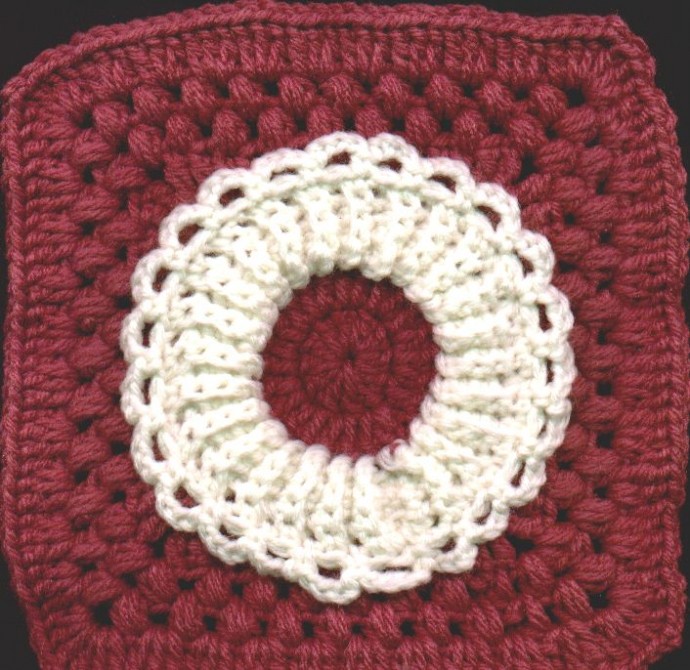 Crochet Ruffled Collar Dishcloth