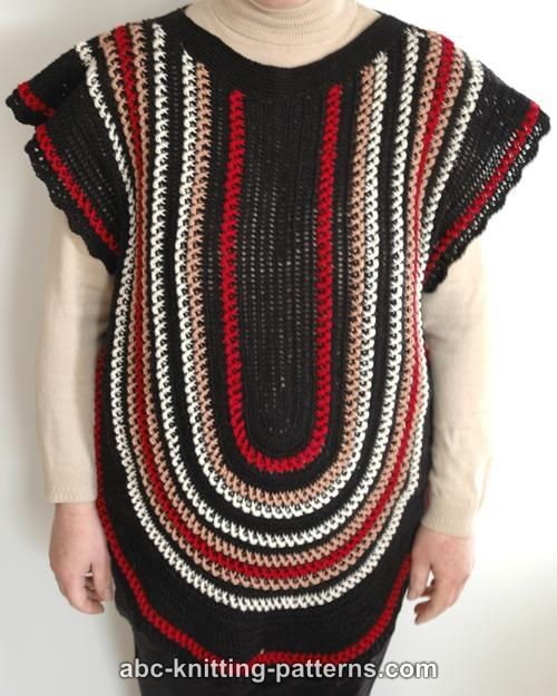 Crochet Striped Vest