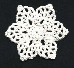 Crochet Snowflake Coaster