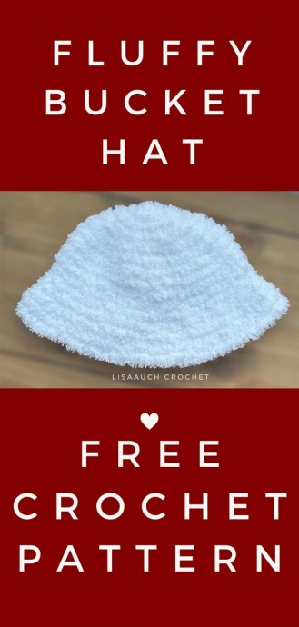 Crochet Fluffy Bucket Hat