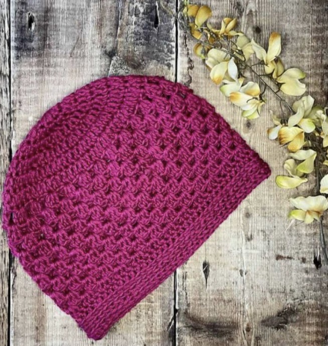 Crochet a Granny Stitch Beanie for Those Affected by Cancer (Free Pattern)