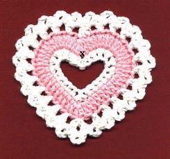 Crochet Valentine Coaster