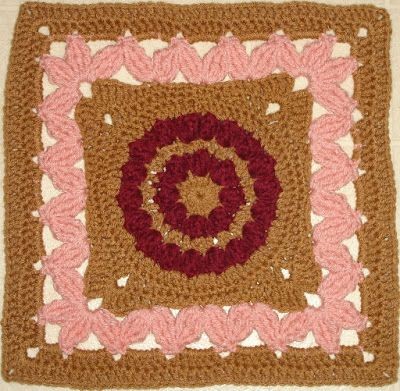 Crochet Crown Jewels Afghan Square Washcloth