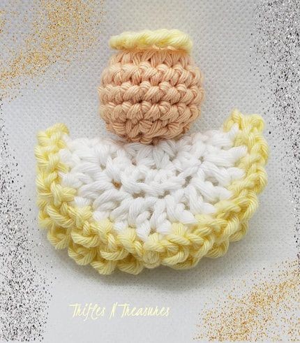 Crochet Circle Angel Ornament