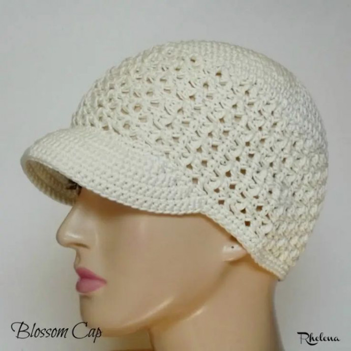 Crochet Blossom Stitch Cap