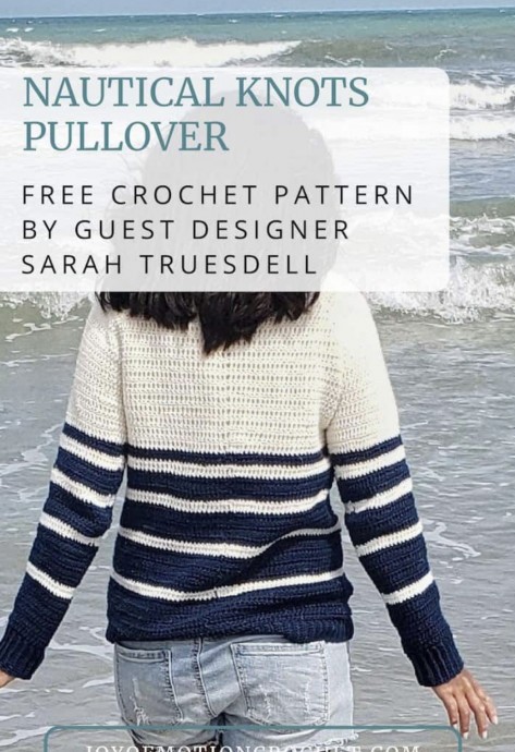 Free Crochet Pattern: Nautical Knots Pullover