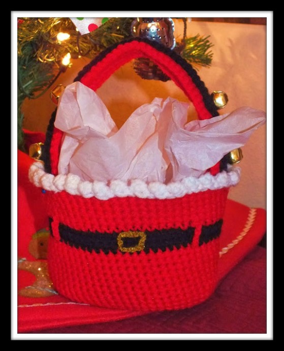 Crochet Little Santa Bag