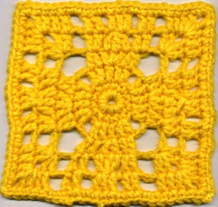 Crochet Pluto Granny Square