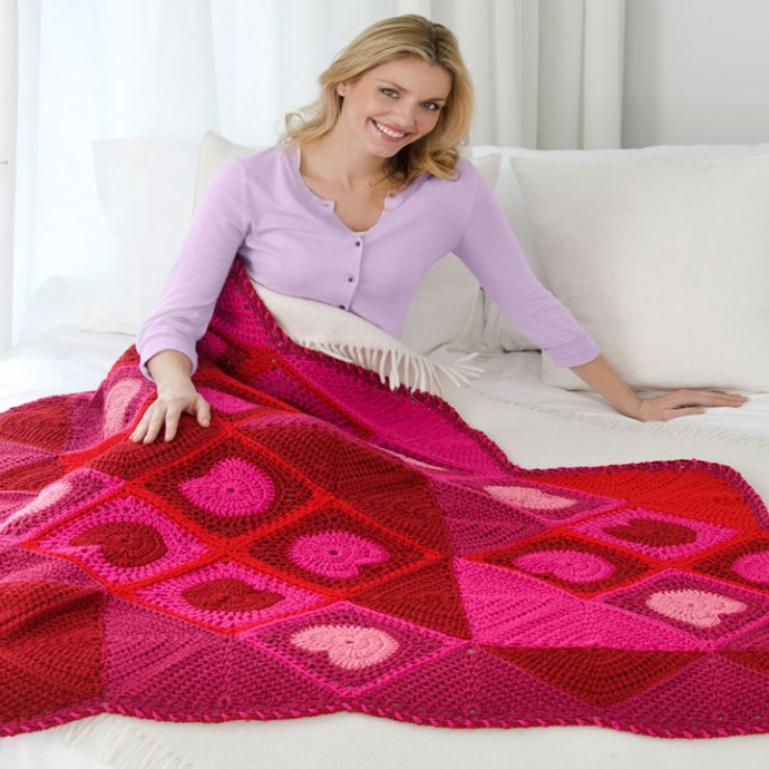 Crochet Warm My Heart Throw