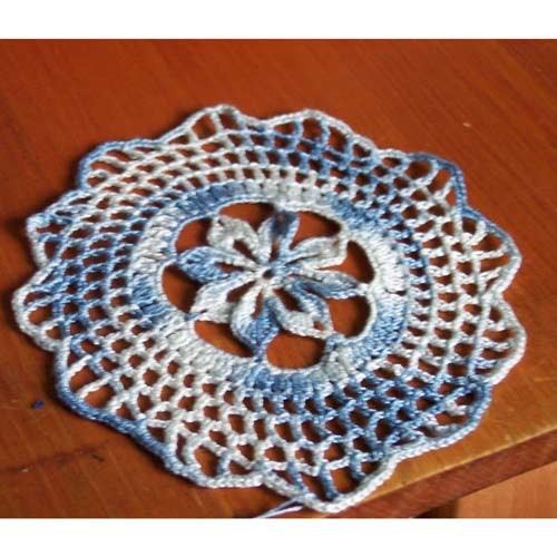 Crochet April Flower Coaster