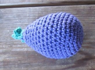 Crochet Eggplant Amigurumi