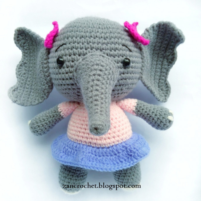 Crochet Beautiful Elephant Amigurumi