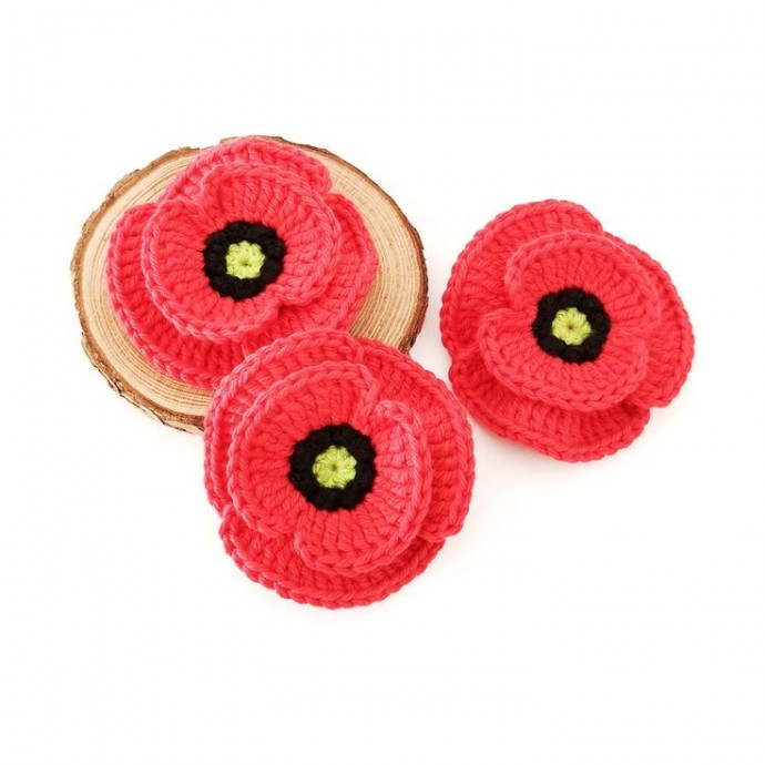 Crochet Poppy Flower