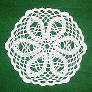 Crochet Net Stitch Flower Doily