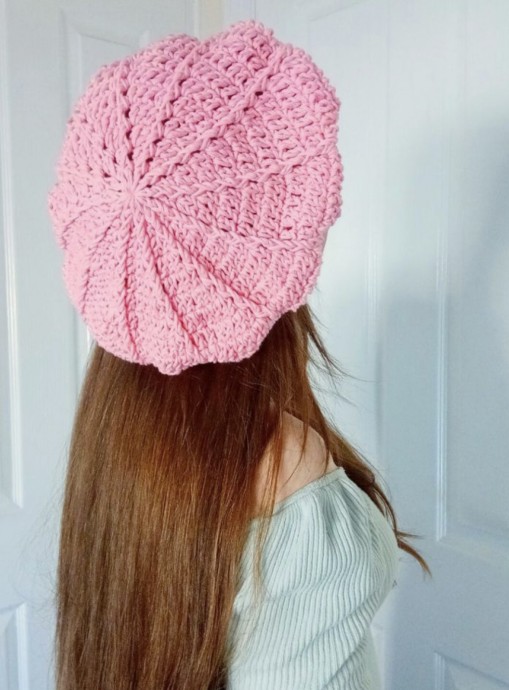 Crochet Textured French Beret Free Pattern