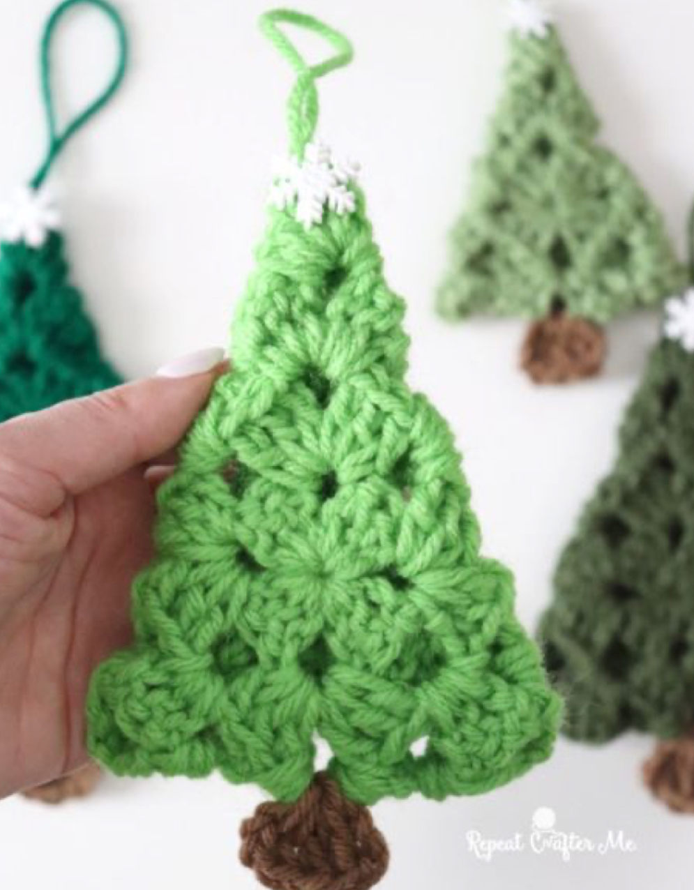 Crochet Granny Square Evergreen Trees – Free Crochet Pattern — Craftorator