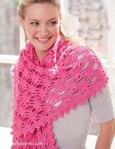 Crochet Lacy Shawl