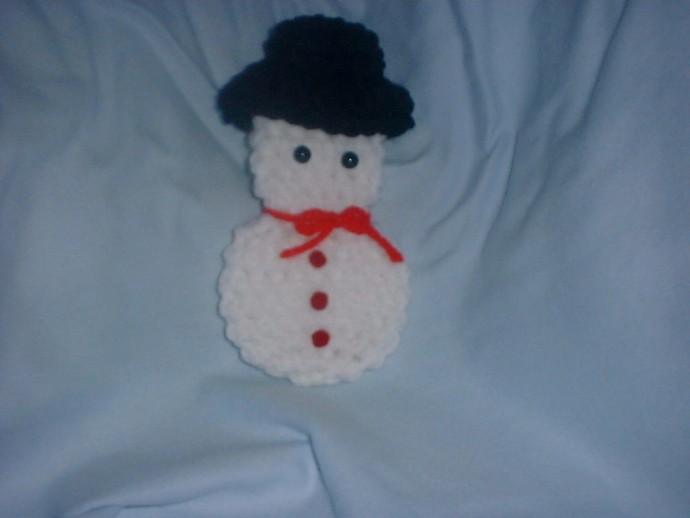 Crochet Snowman Fridgie