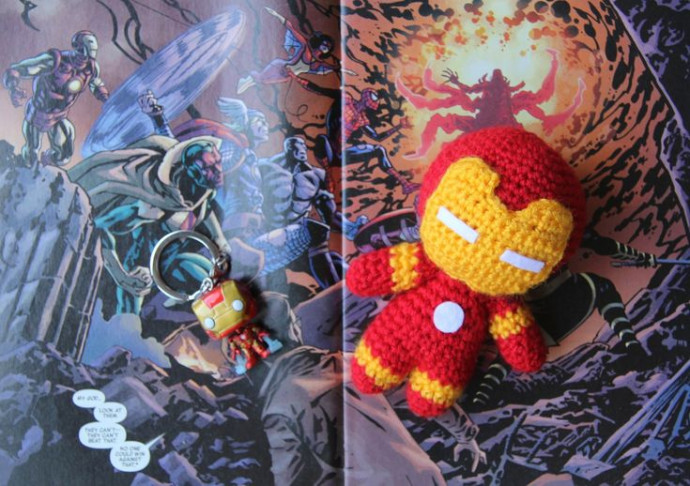 Crochet Iron Man Toy