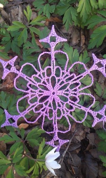 Crochet Viola Snowflake