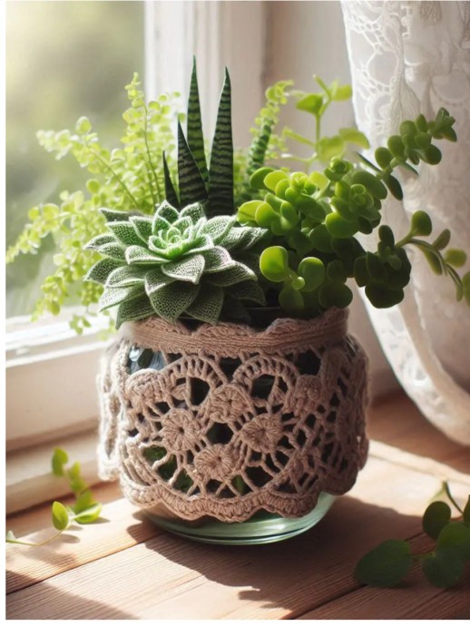 Crochet Plant Pot Cover