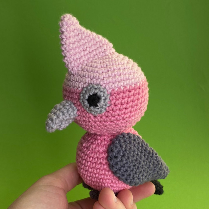 Crochet Gigi the Galah Bird Toy