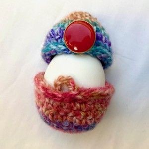 Crochet Easter Egg Cover Wrap with Button