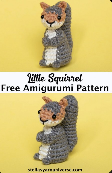 Beautiful Amigurumi Squirrel