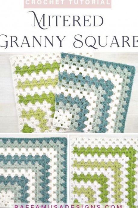 How to Crochet a Mitered Granny Square (Free Pattern)