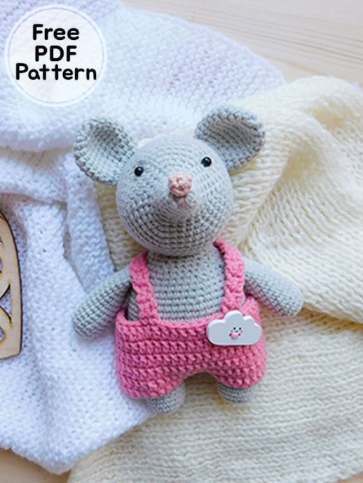 Crochet Mouse in Pants Amigurumi