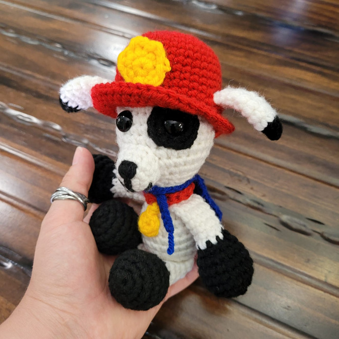 Crochet Sparky the Fire Dog!