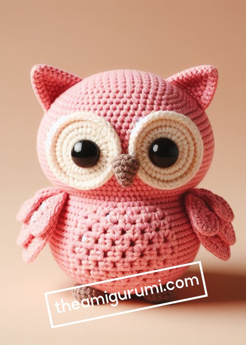 Crochet Pink Owl Amigurumi Free Pattern