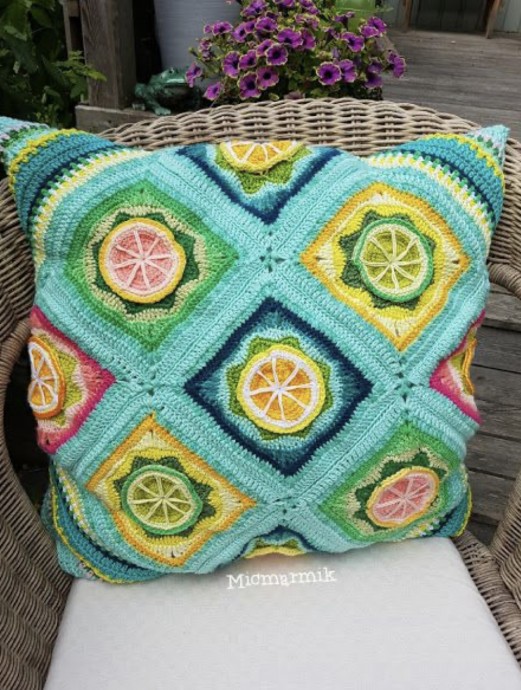 Lemmon Pillow Free Crochet Pattern